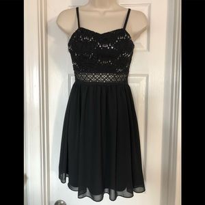 Spaghetti strapped cocktail dress